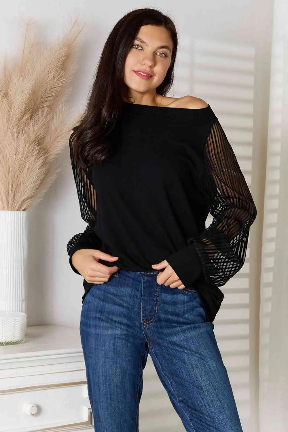 About Last Night  Raglan Sleeve Blouse
