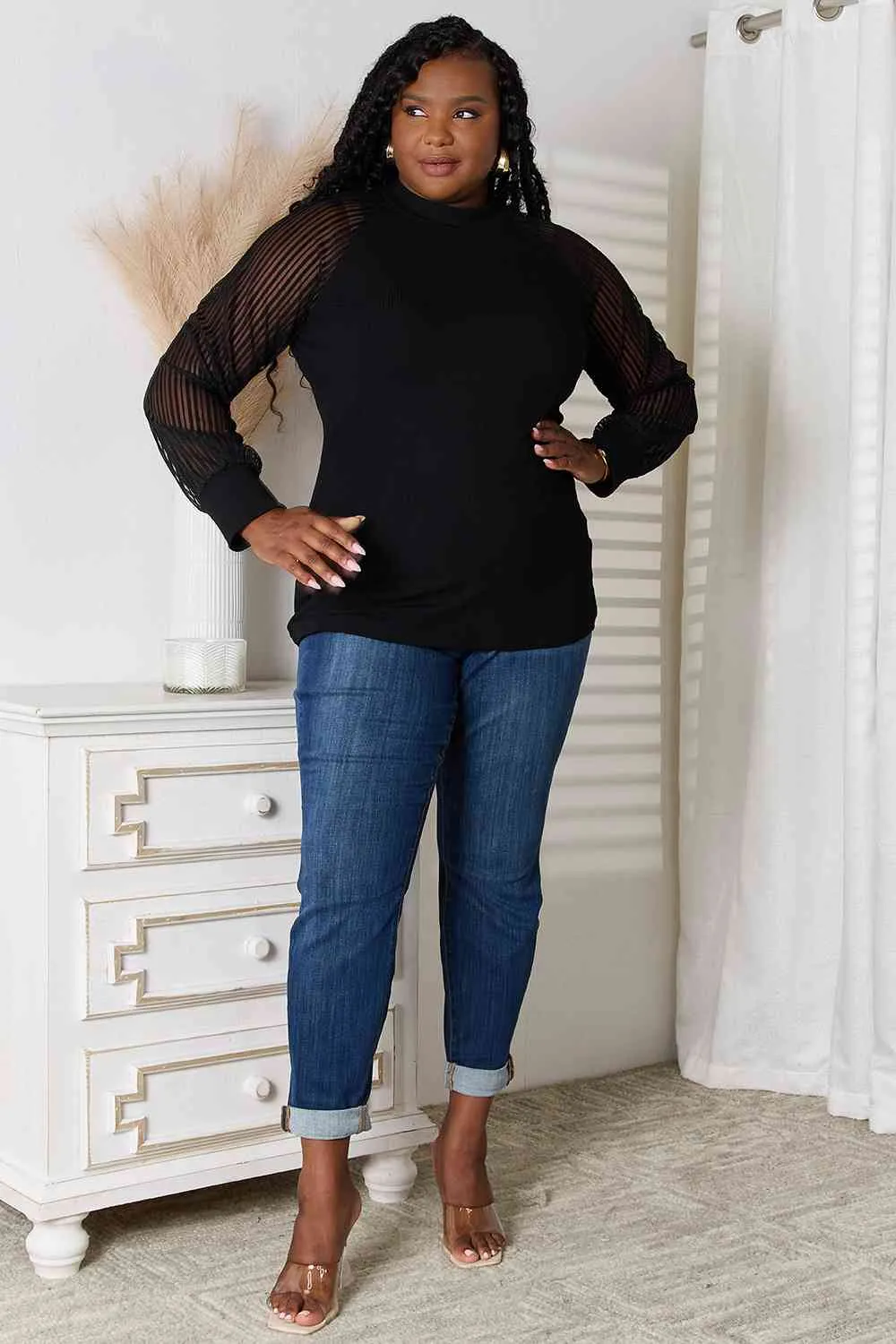 About Last Night  Raglan Sleeve Blouse
