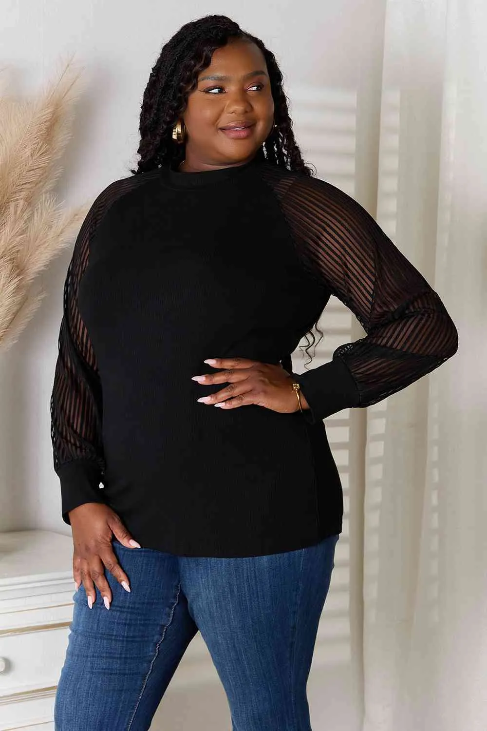 About Last Night  Raglan Sleeve Blouse