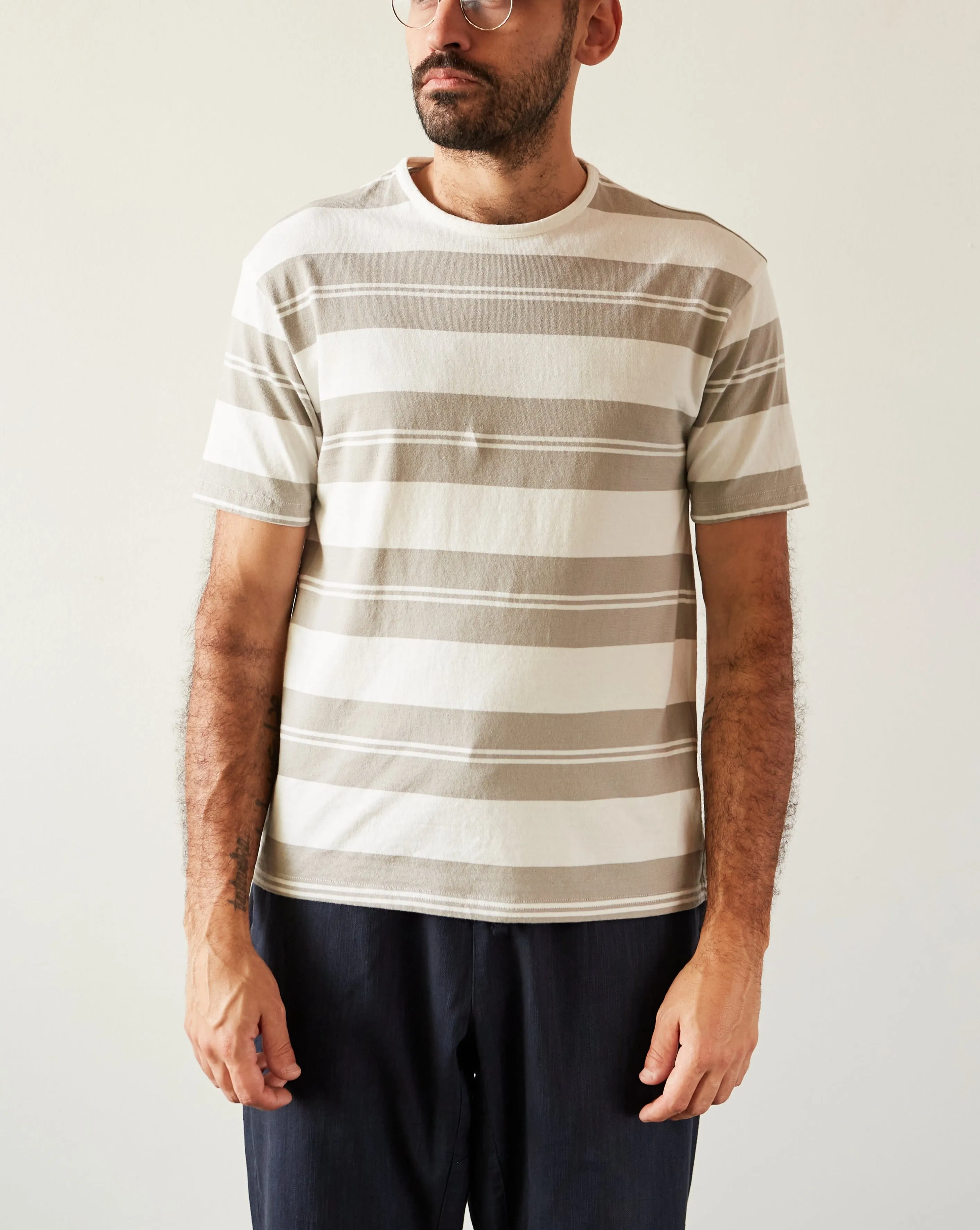 Arpenteur Match Tee, White/Stone