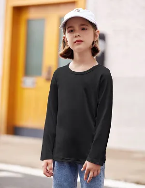 Arshiner Kids 3 Pack Long Sleeve Tees Girls Tees 3pcs Shirts