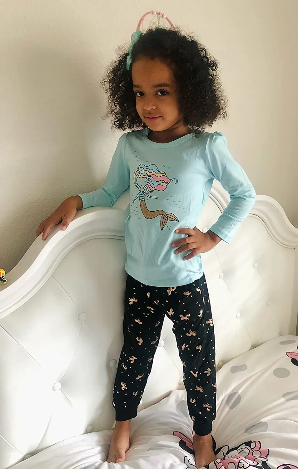 Arshiner Kids 3 Pack Long Sleeve Tees Girls Tees 3pcs Shirts