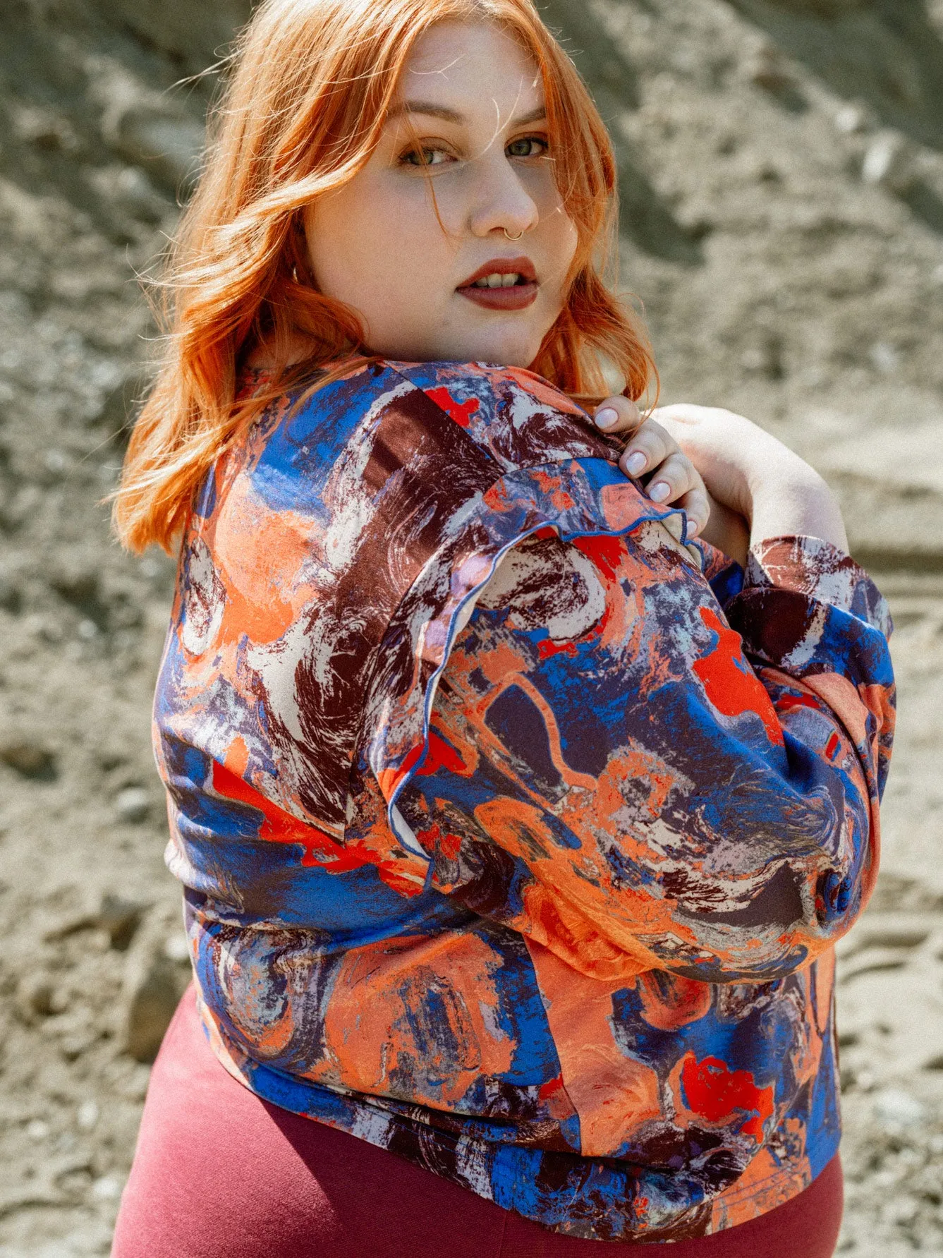 Cameron Shirt Bloom Orange