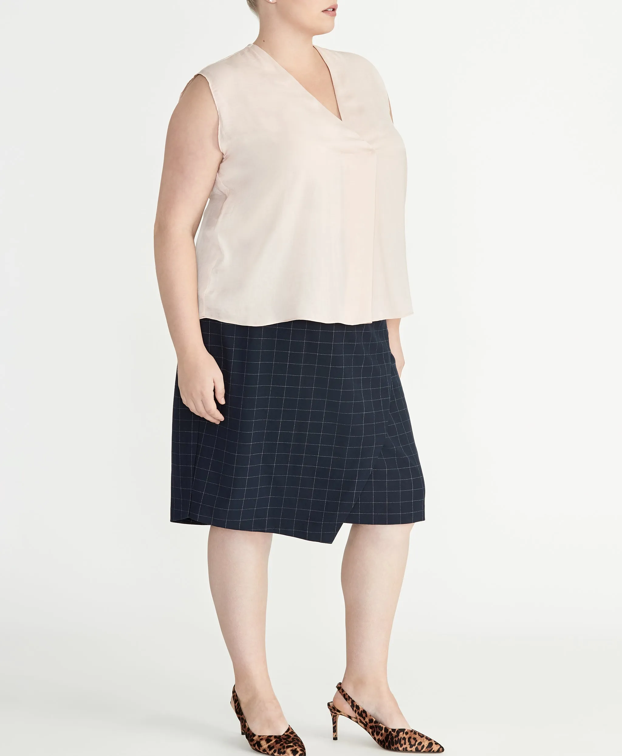 Checked Skirt