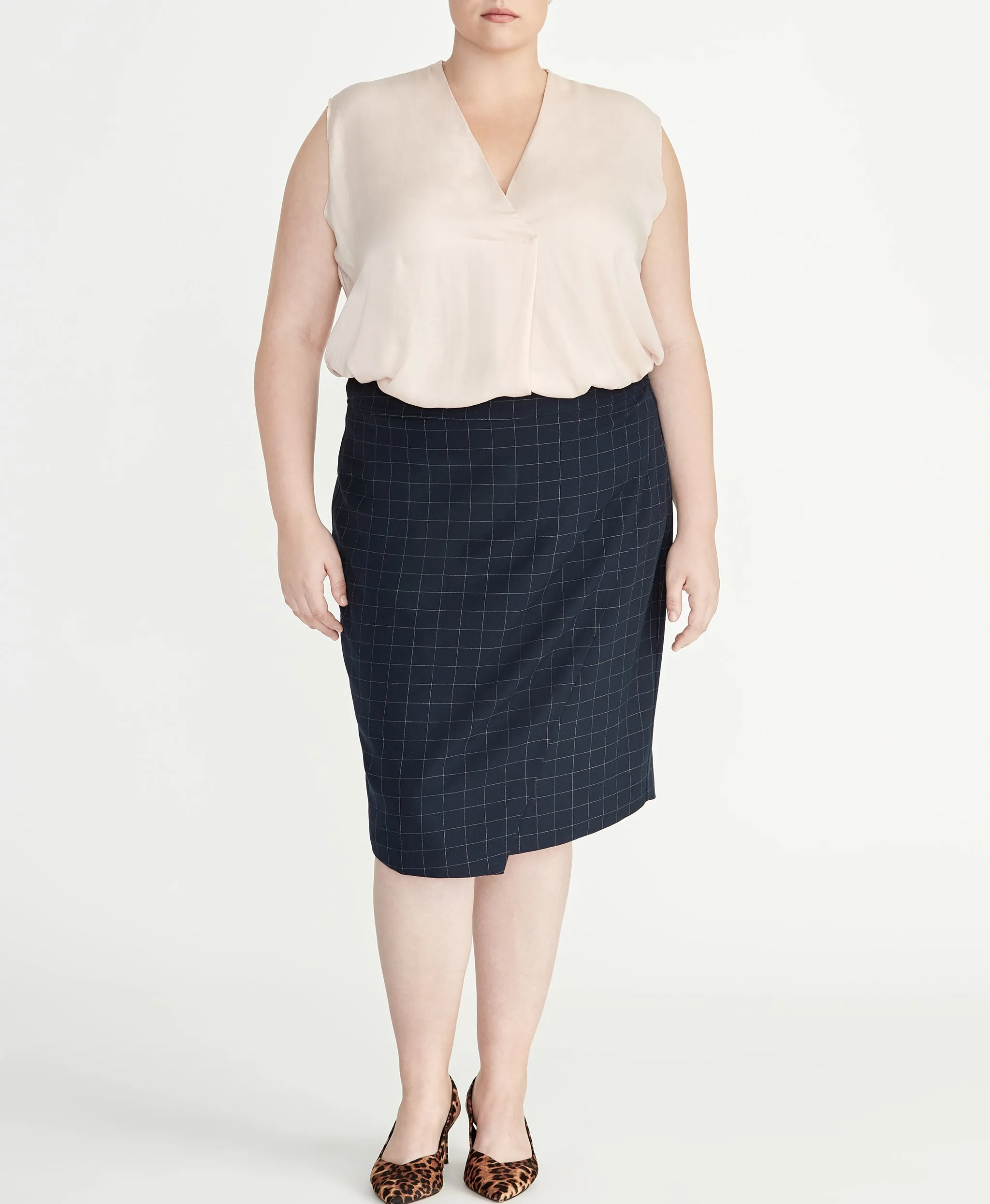 Checked Skirt