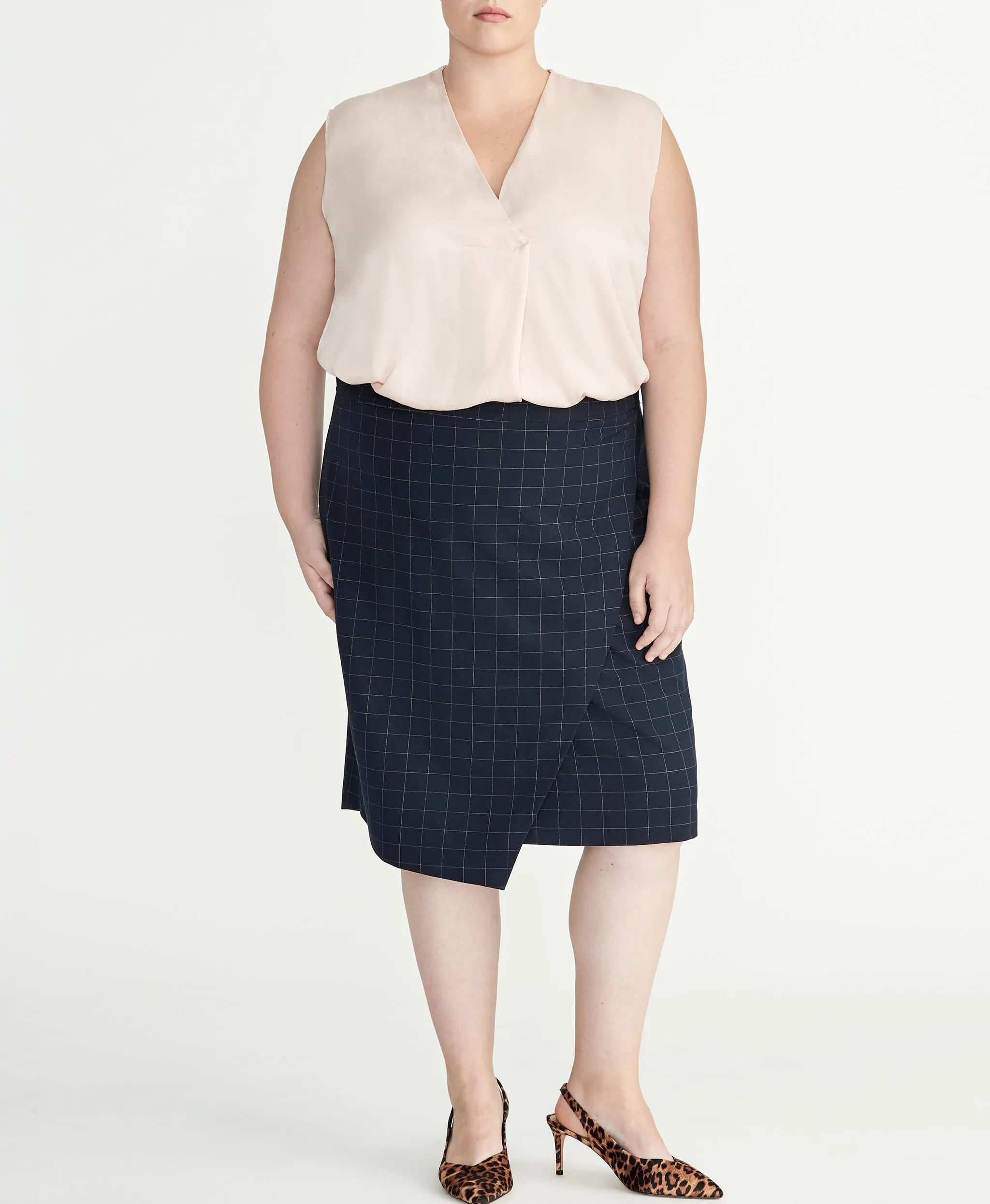 Checked Skirt