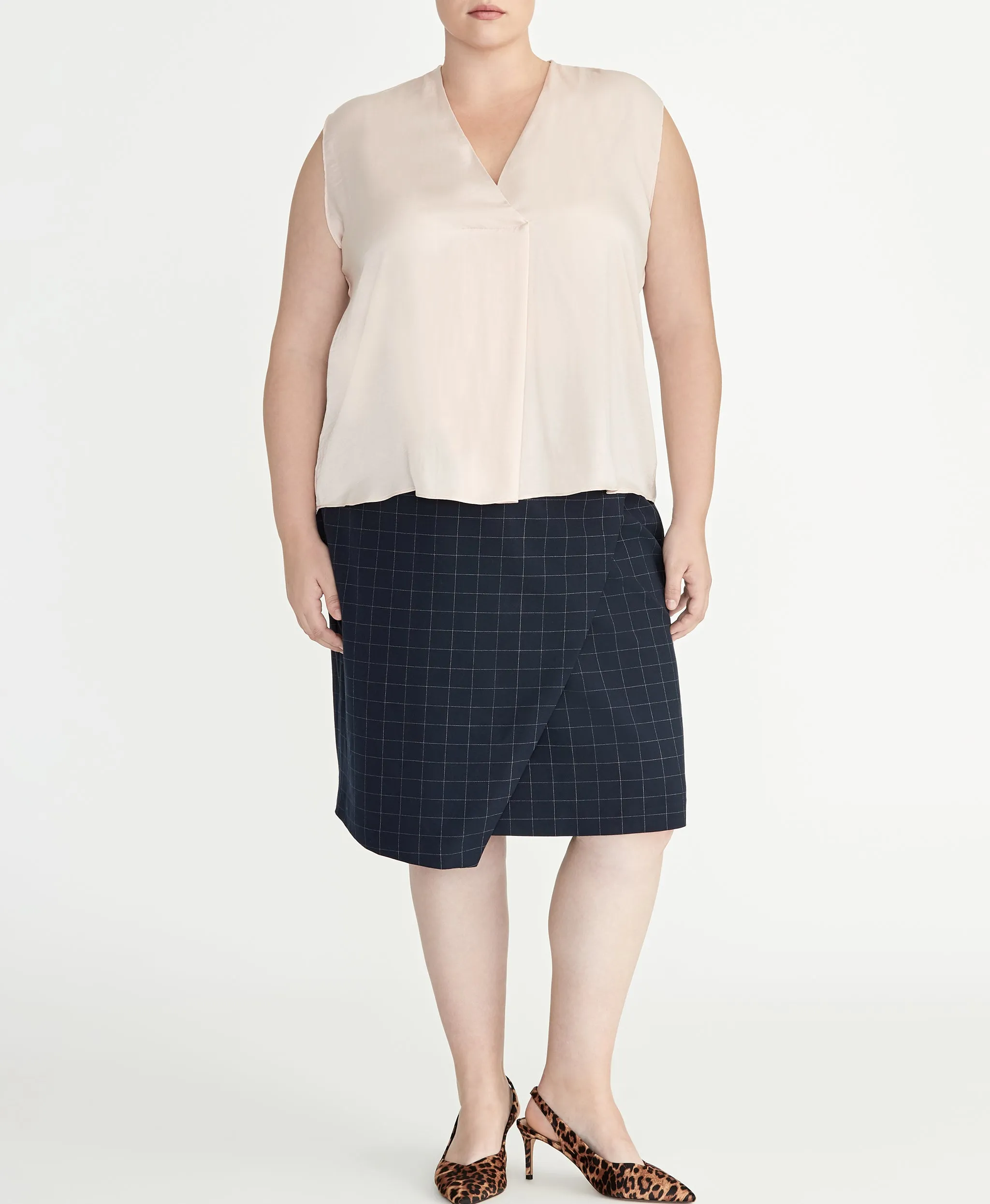 Checked Skirt