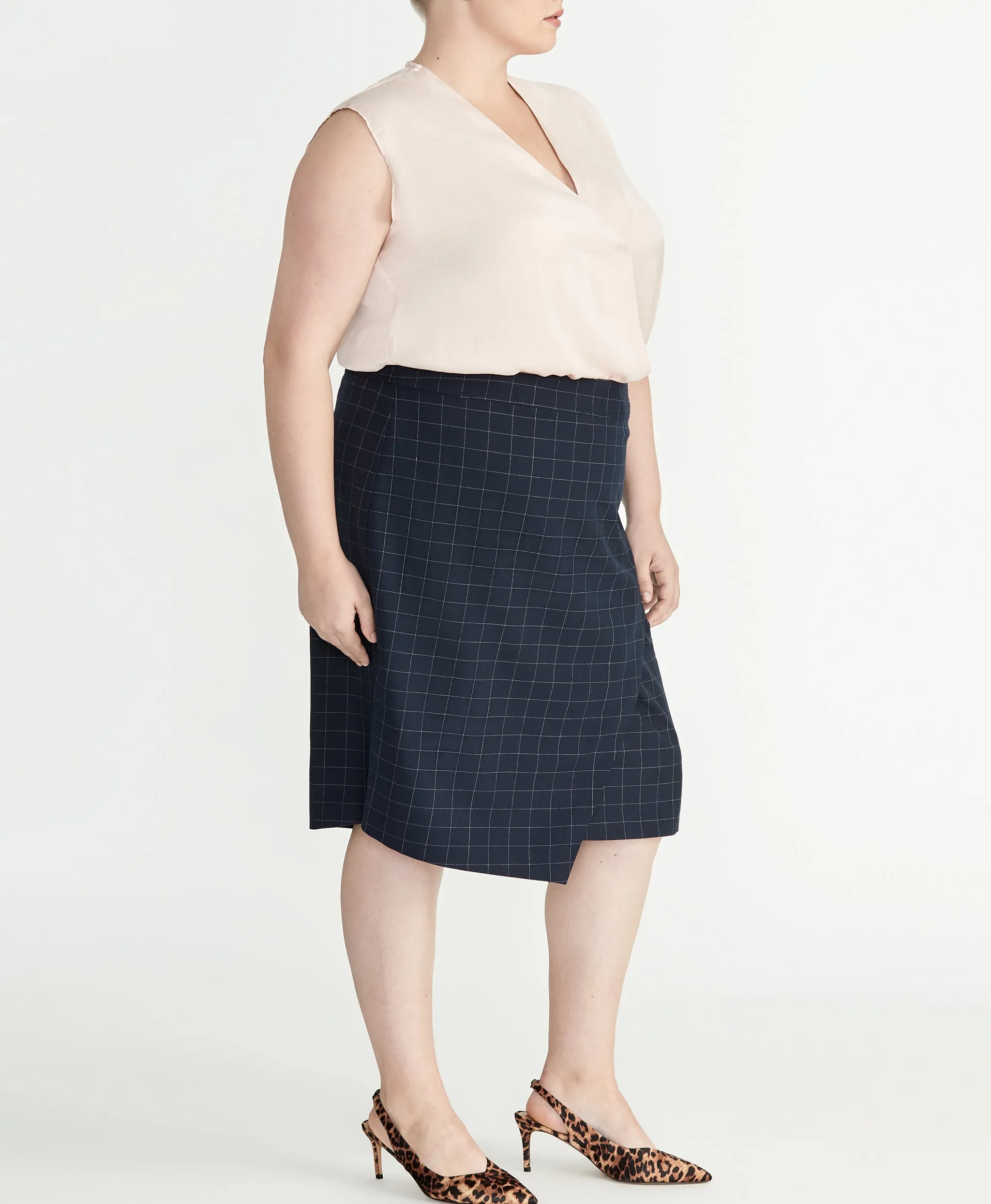 Checked Skirt
