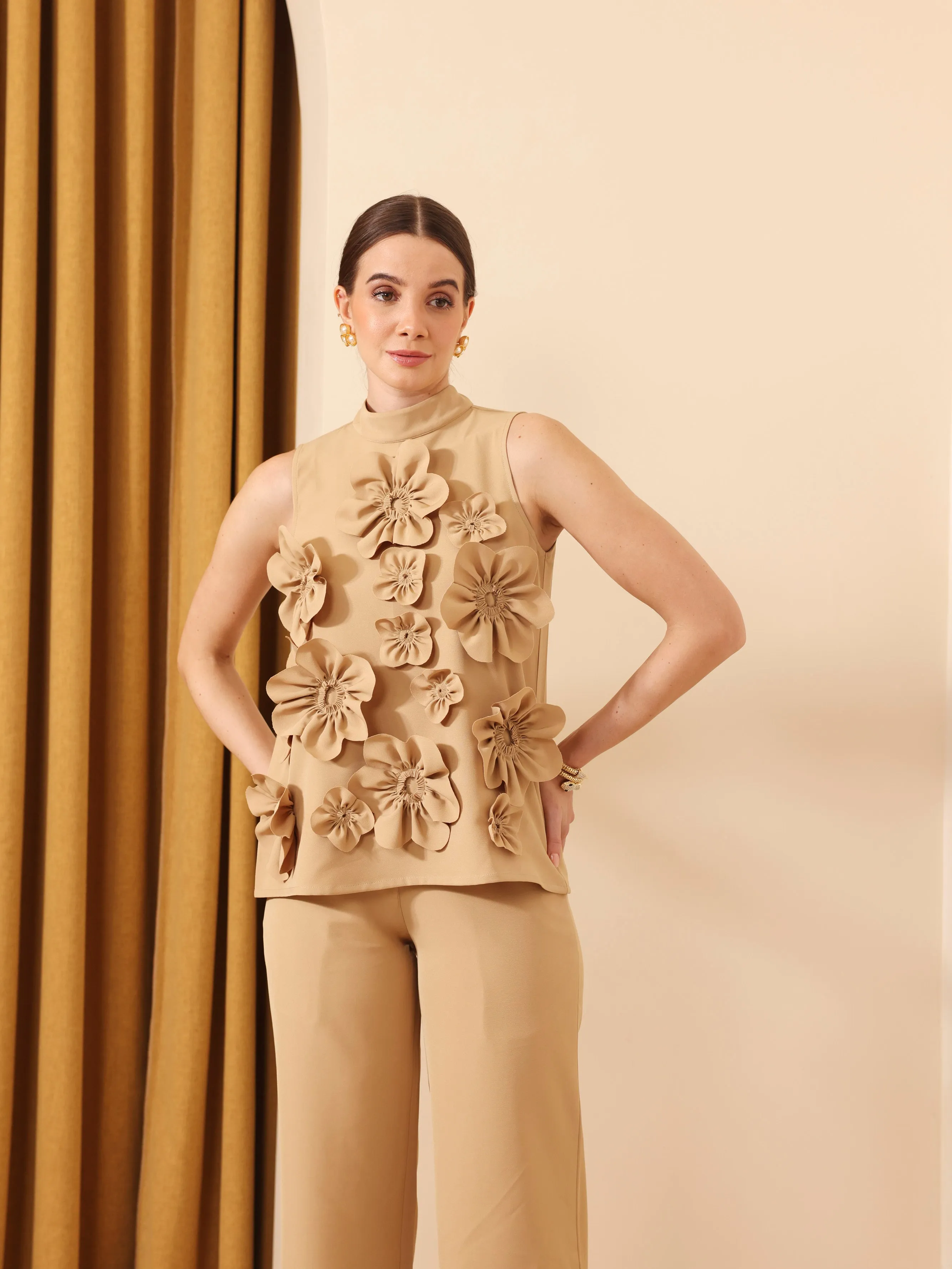 Florence Set Pants (Beige)