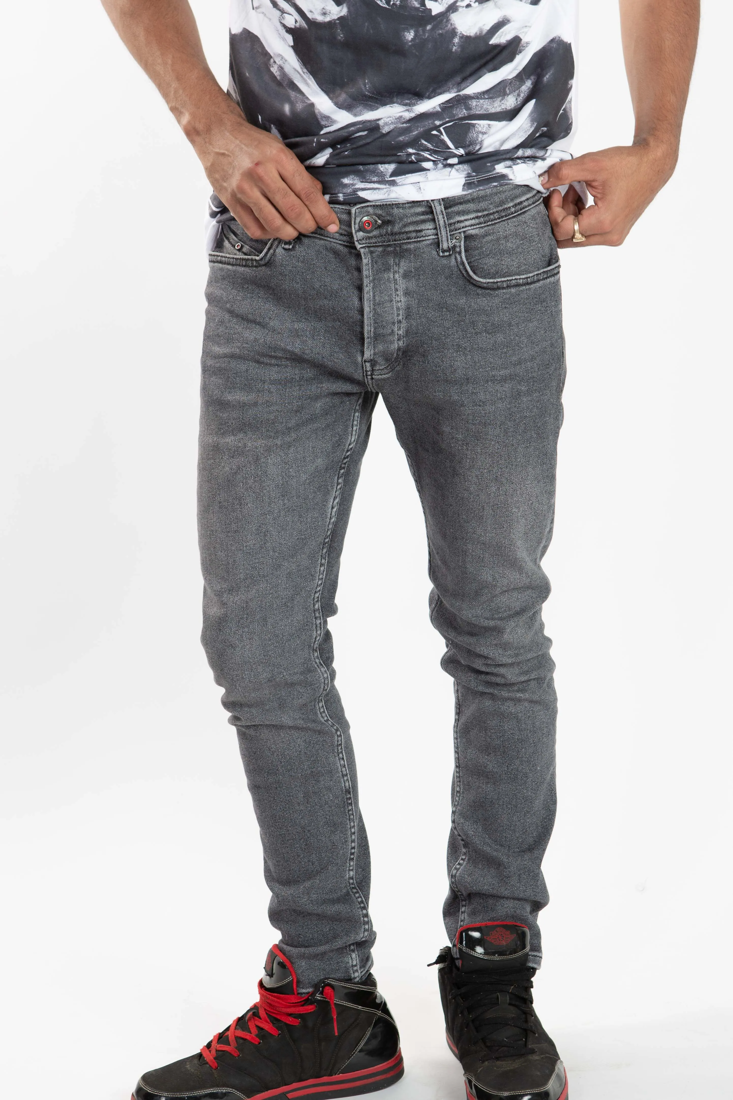 Integral Slim Fit Stretch Jeans - Charcoal