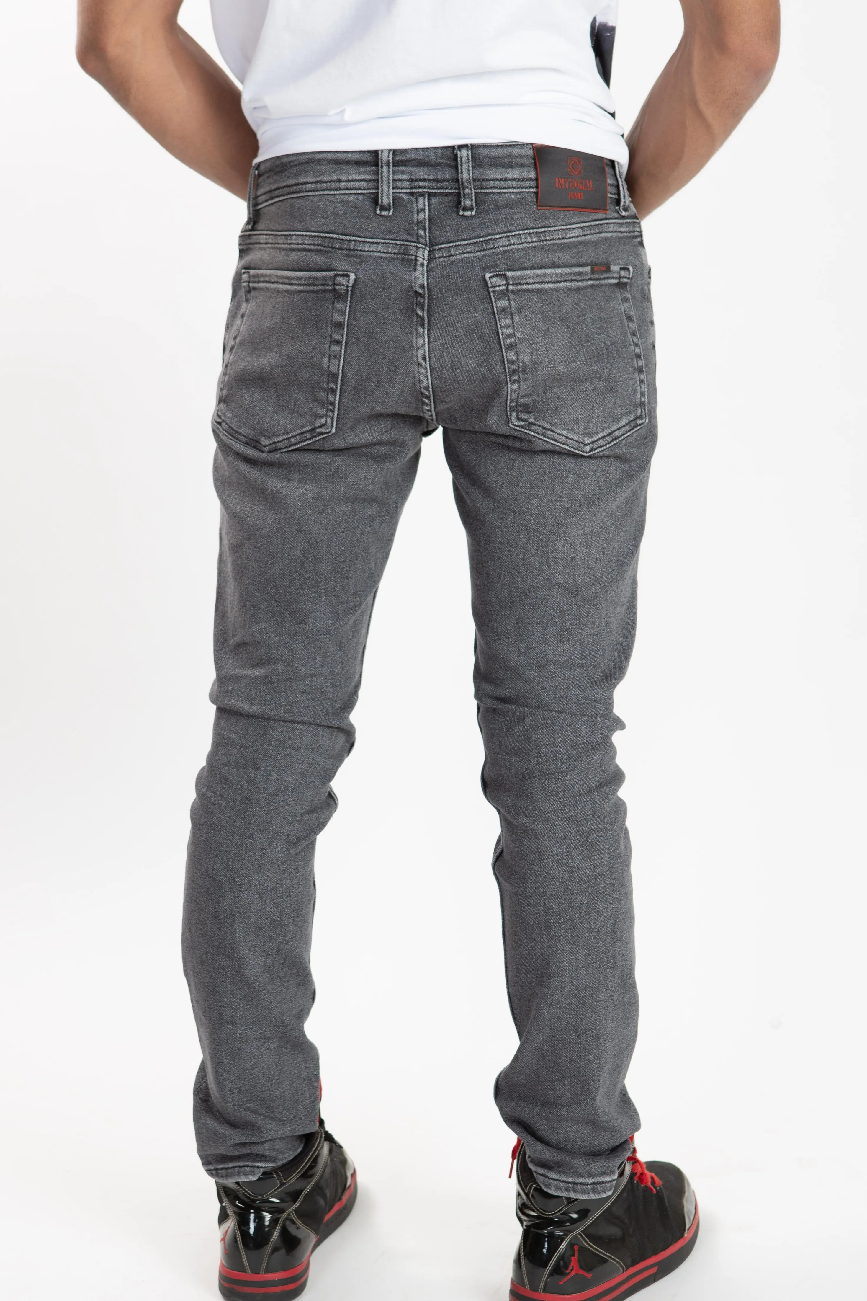 Integral Slim Fit Stretch Jeans - Charcoal