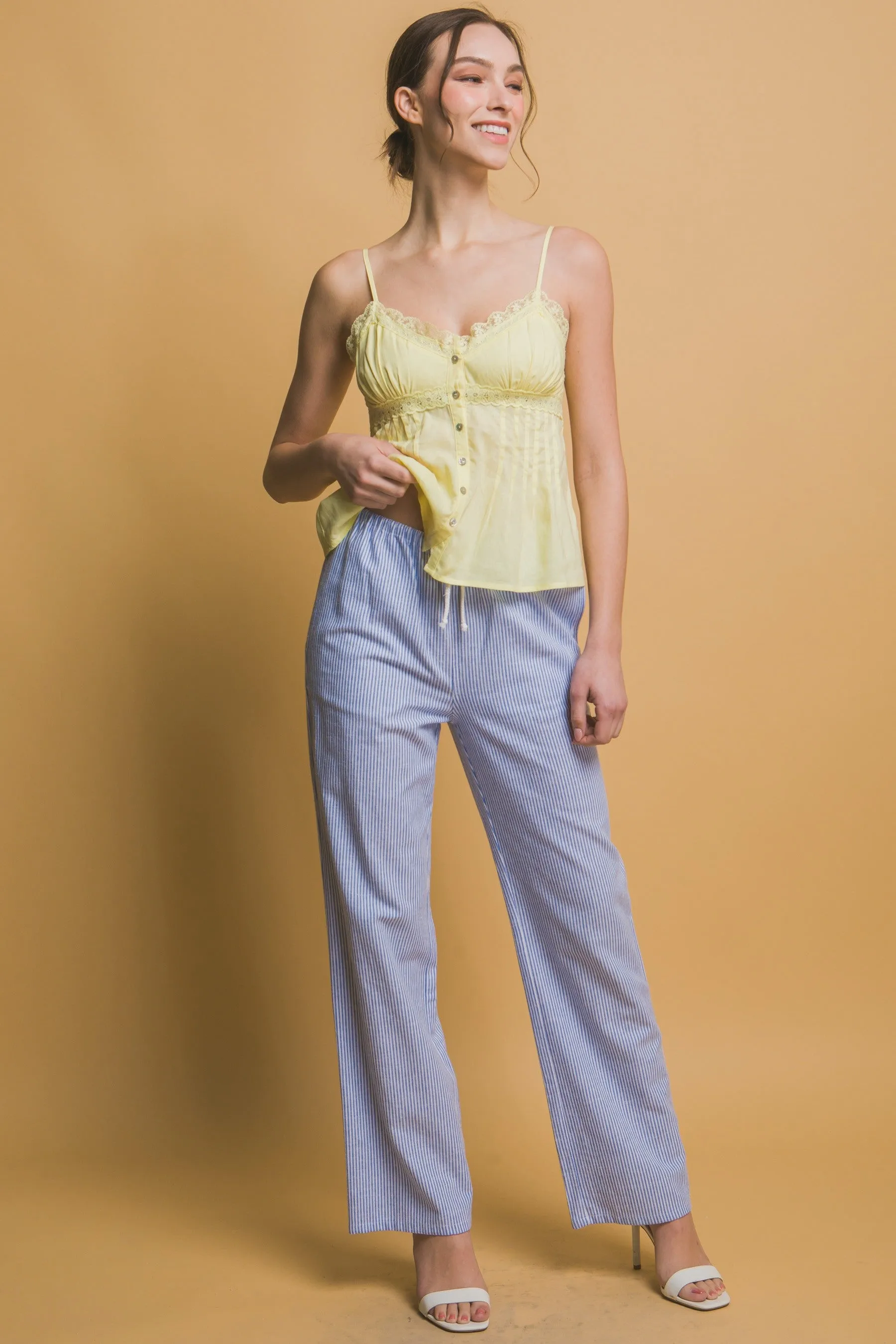 Linen Wide Leg Pant