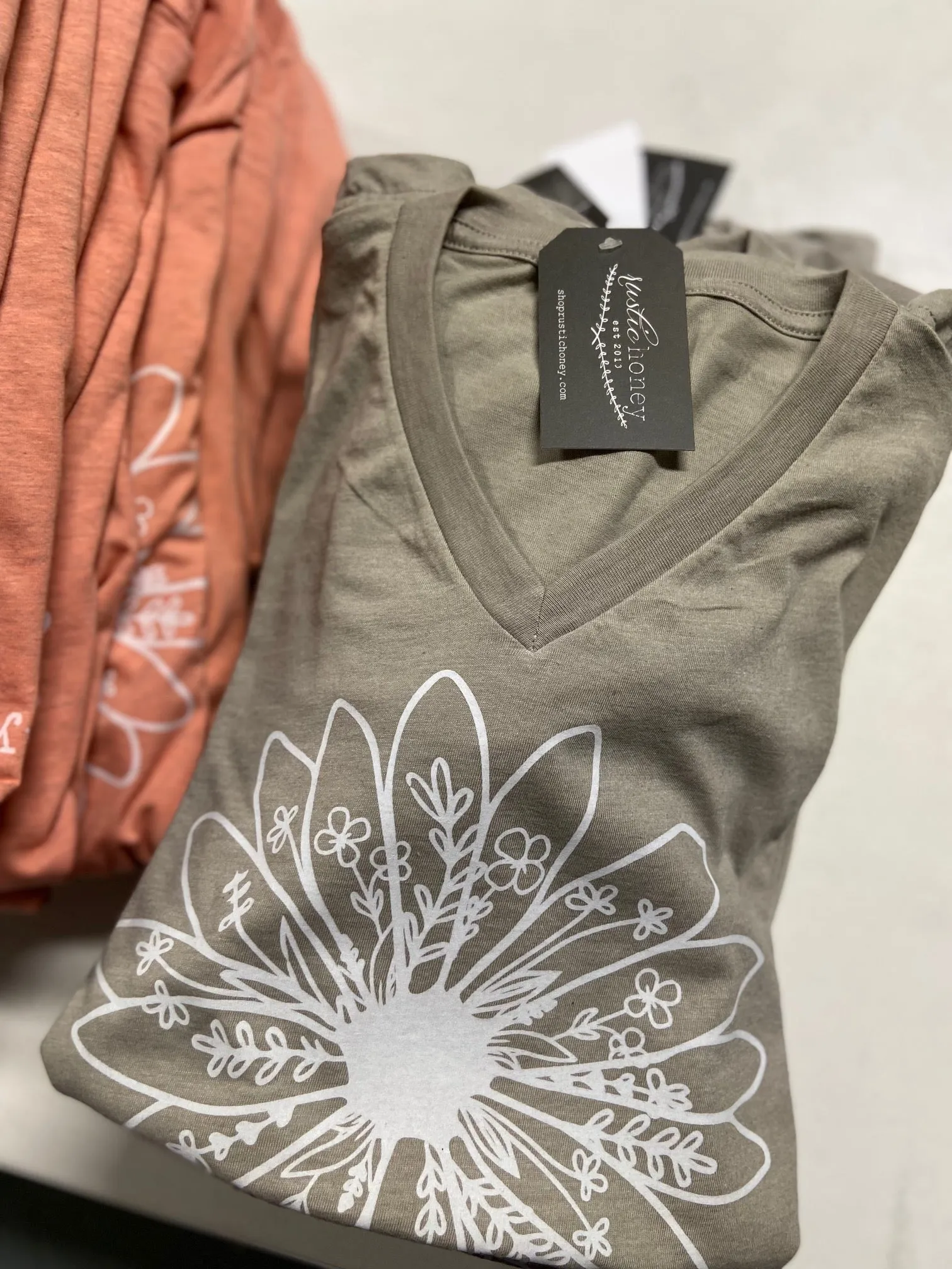 Live Simply, Bloom Wildly - Rustic Honey Label Tee