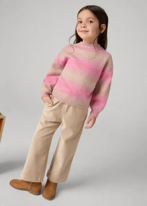 Mayoral Corduroy Flared Pants in Sepia