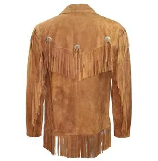 Mens Native American Tan Jacket BY TJS