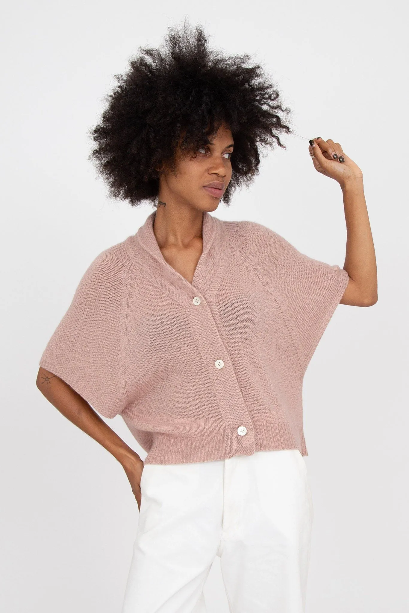 M.PATMOS Ilam Cardigan - Soft Mauve