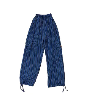 Navy Striped Pants