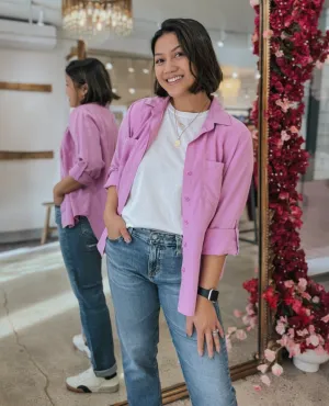 Riley Pink Petal Clean Hem Shirt