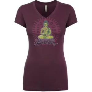 Santana - Buddha Juniors V-Neck T-Shirt