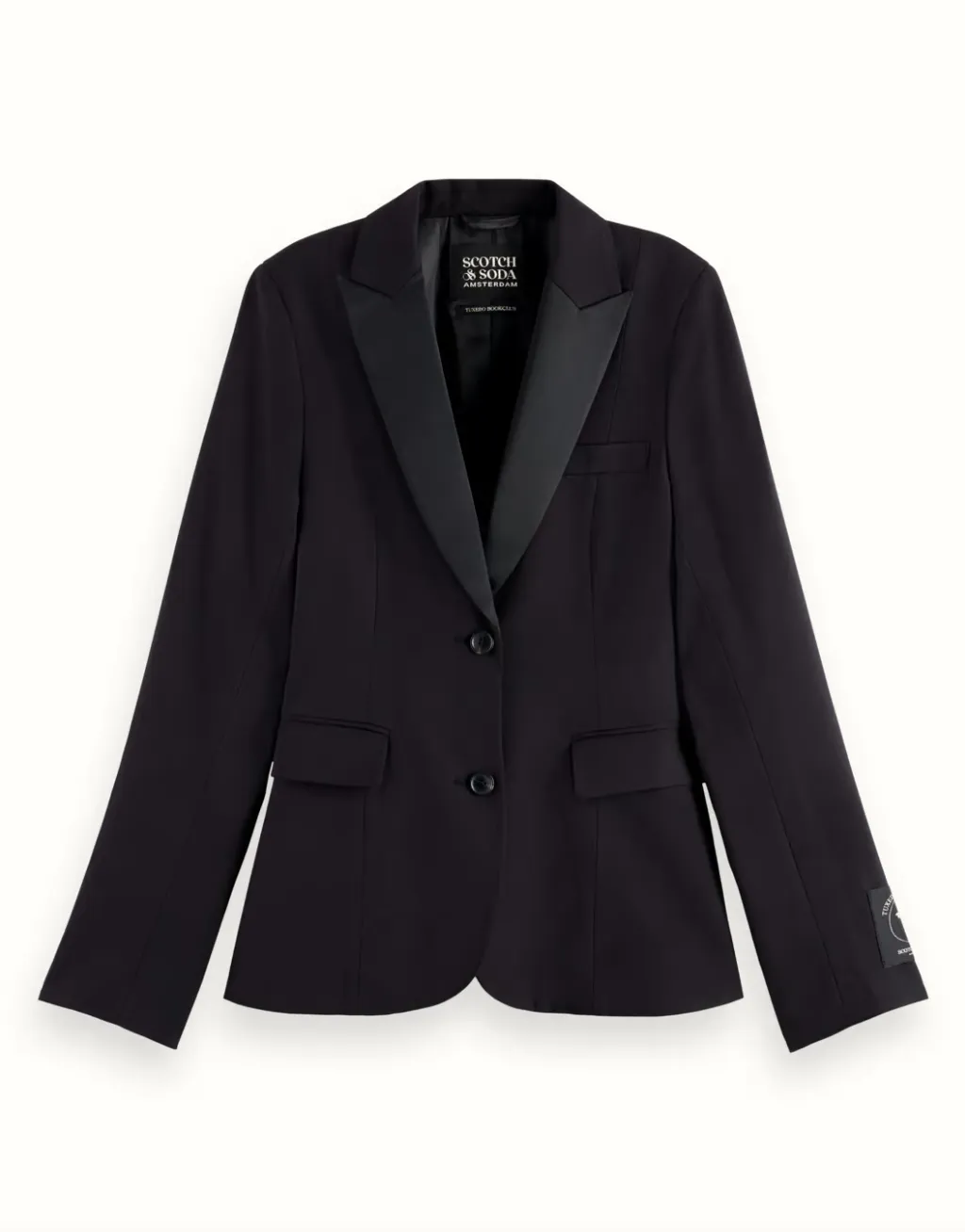 Scotch and Soda Tuxedo Blazer in Black