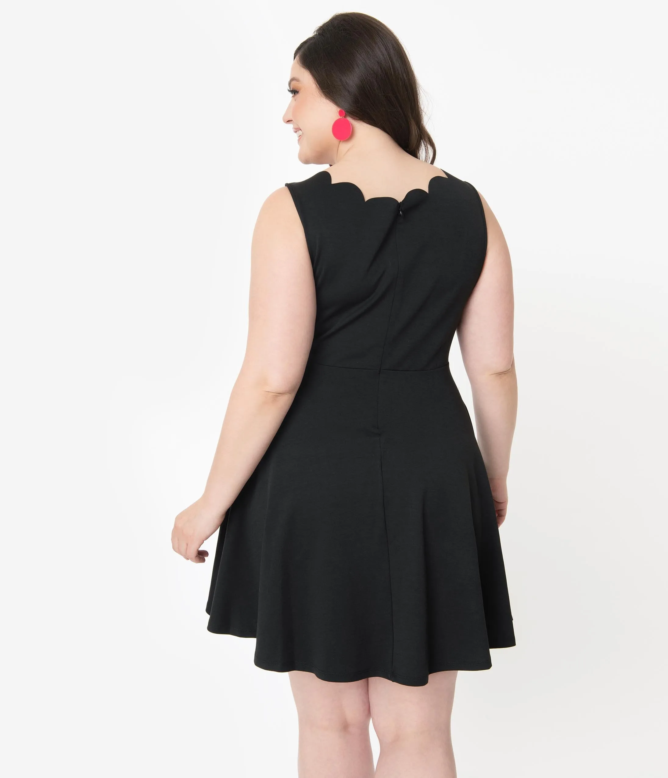 Smak Parlour Plus Size Black Sleeveless Charmed Fit & Flare Dress