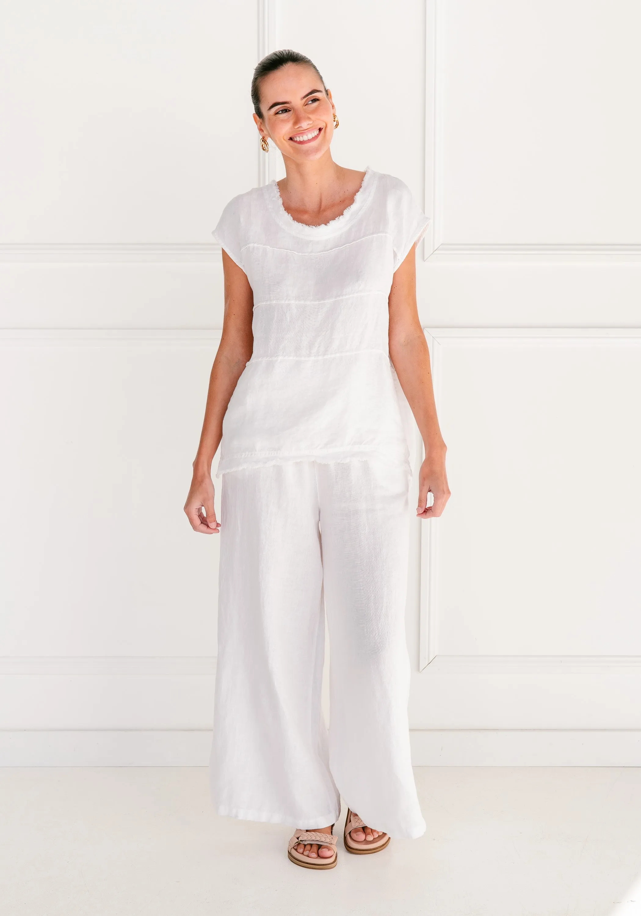 Soul Sparrow Linen Pants Navy S